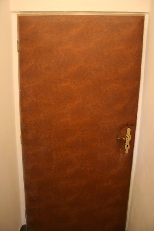 puerta tapizada
